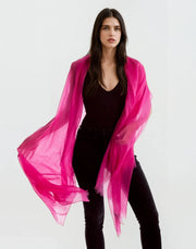 Hot Pink Julian 100% Cashmere  Ultra Light Oversized Scarf/Shawl/ Wrap