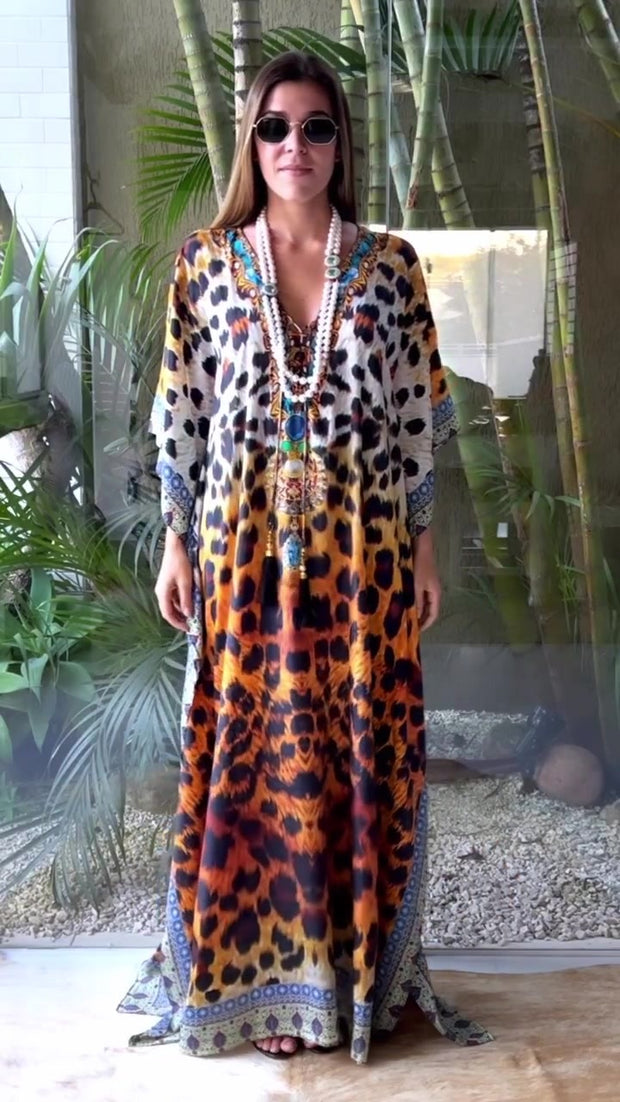 Coco Bella Animal Ombré Kaftan 12-20