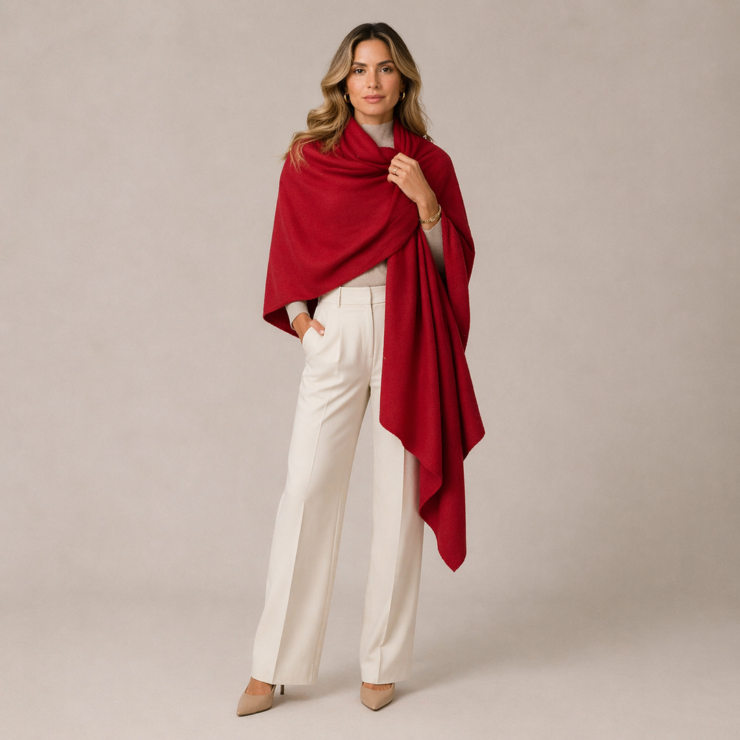 Julian knitted Pure Cashmere Maya scarf/ shawl/ Travel wrap-Colours available-Extra Large