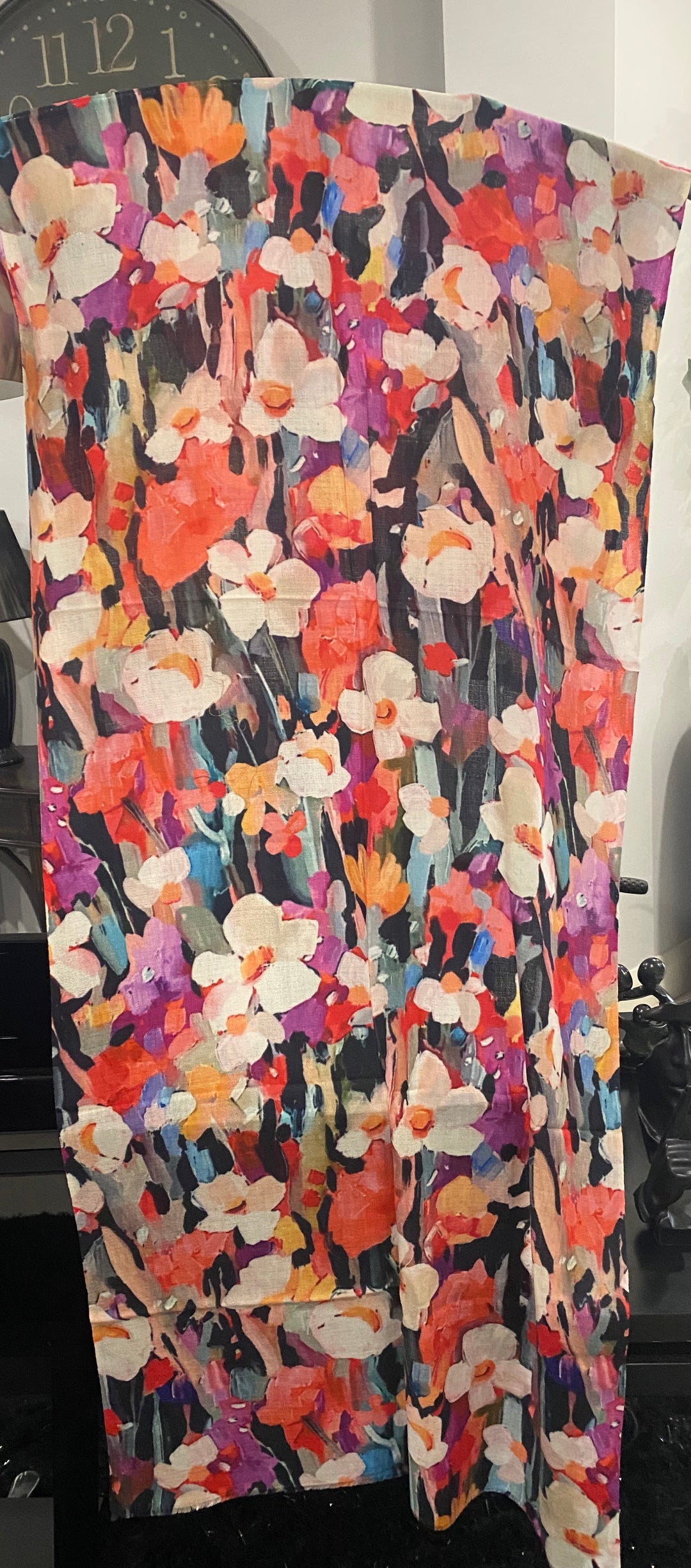 Bohemian Garden Cashmere Printed Ultra fine Julian Scarf