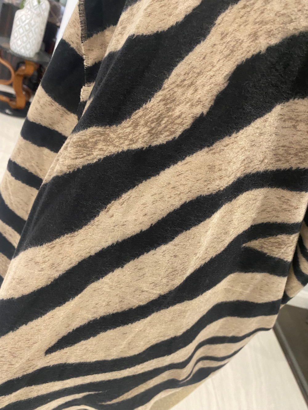 Black and beige women's scarf -Cashmere  Blend