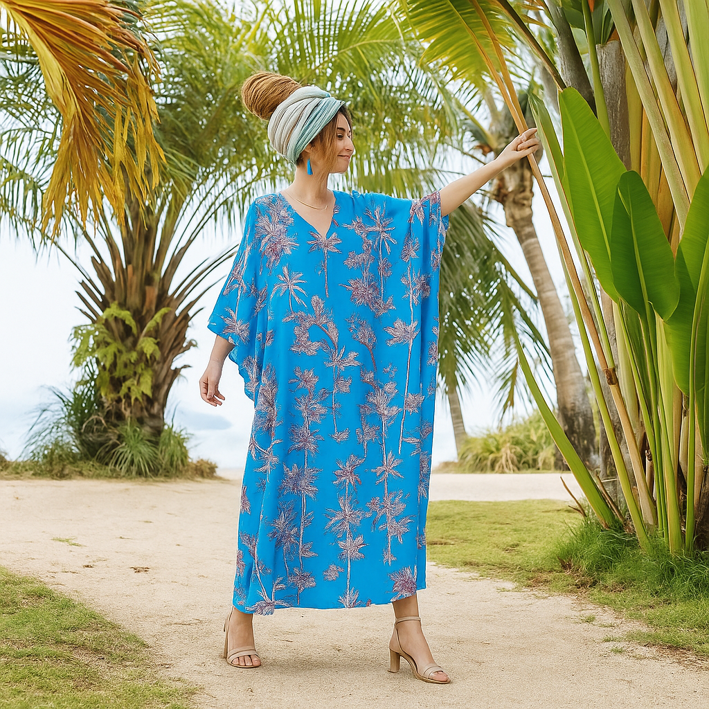 Maya Blues Glore Bohemian kaftan - Sizes Available AU 14-30
