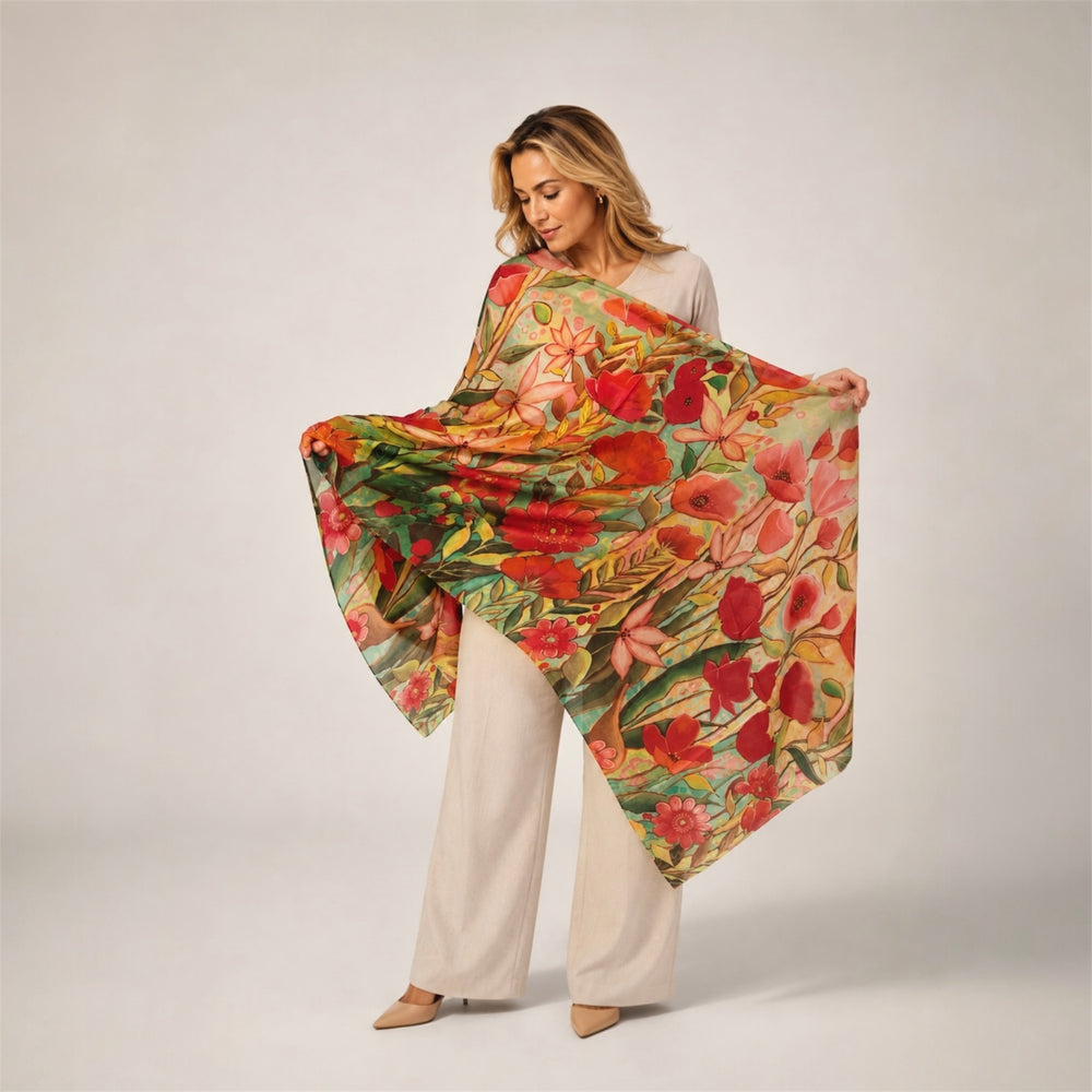 Mklane Cashmere Ultra fine Julian Scarf -Gloria