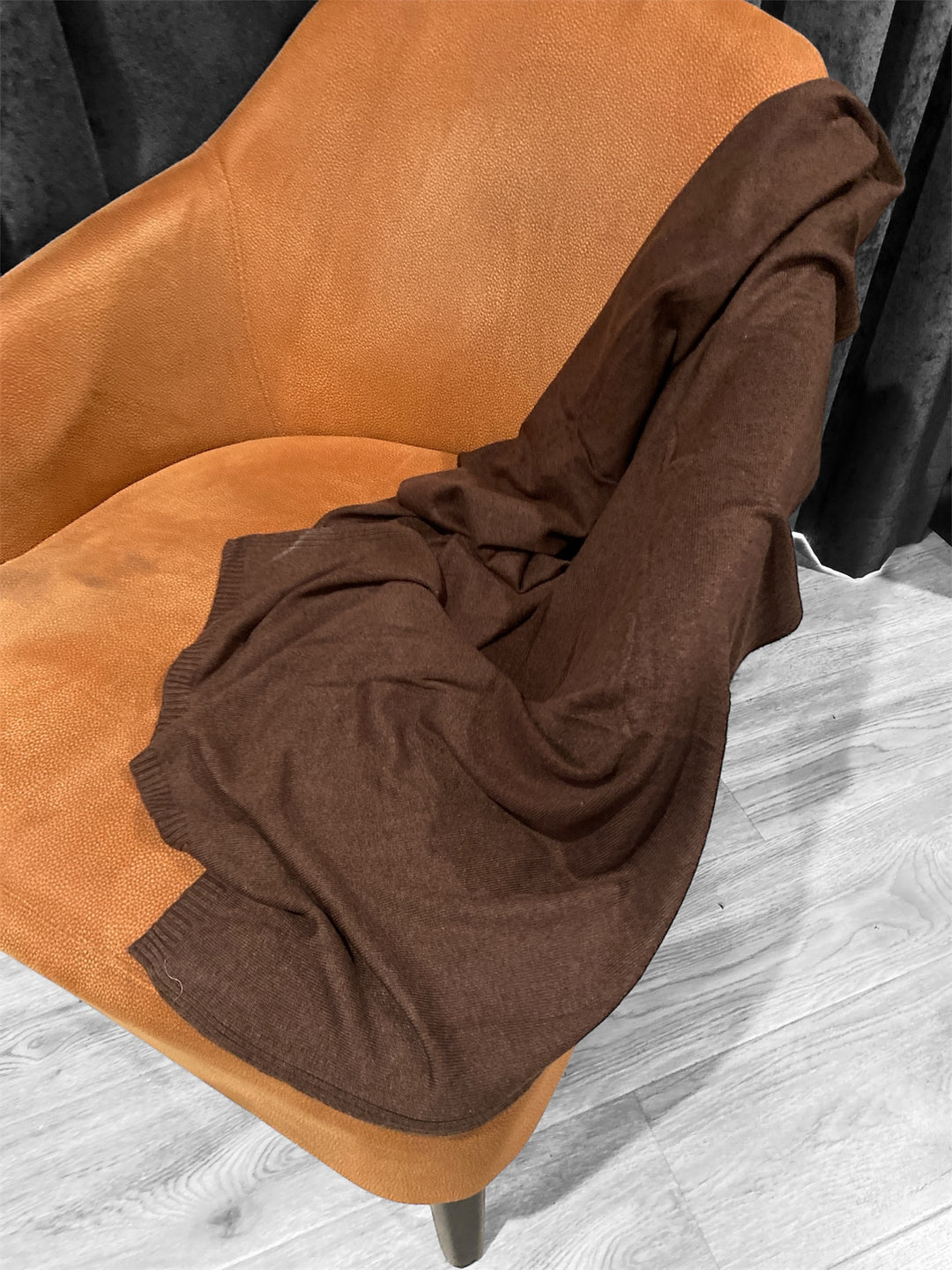 Espresso Brown Julian 100% Cashmere Extra large Travel Wrap
