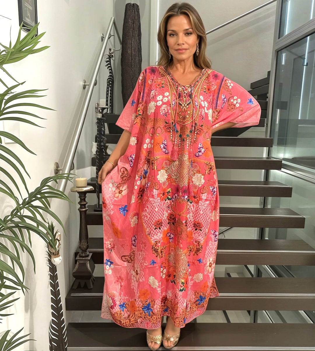 Maya Caftan de Soirée with Front Tie Sizes Available AU 14-32