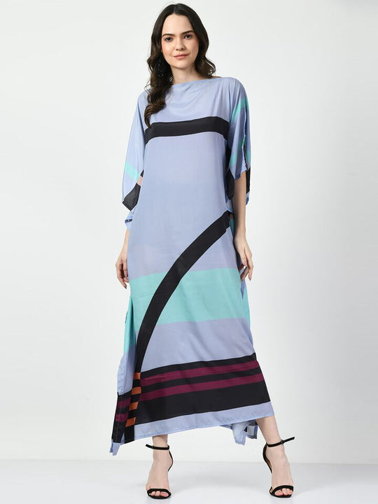 Geometric Prints MIDI  kaftan O/S AU 12-18