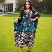 Silk Blend Bling Kaftan – Maya Embellished