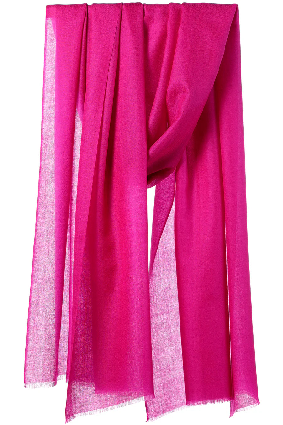 Fuchsia Julian Oversized handwoven pure cashmere scarf
