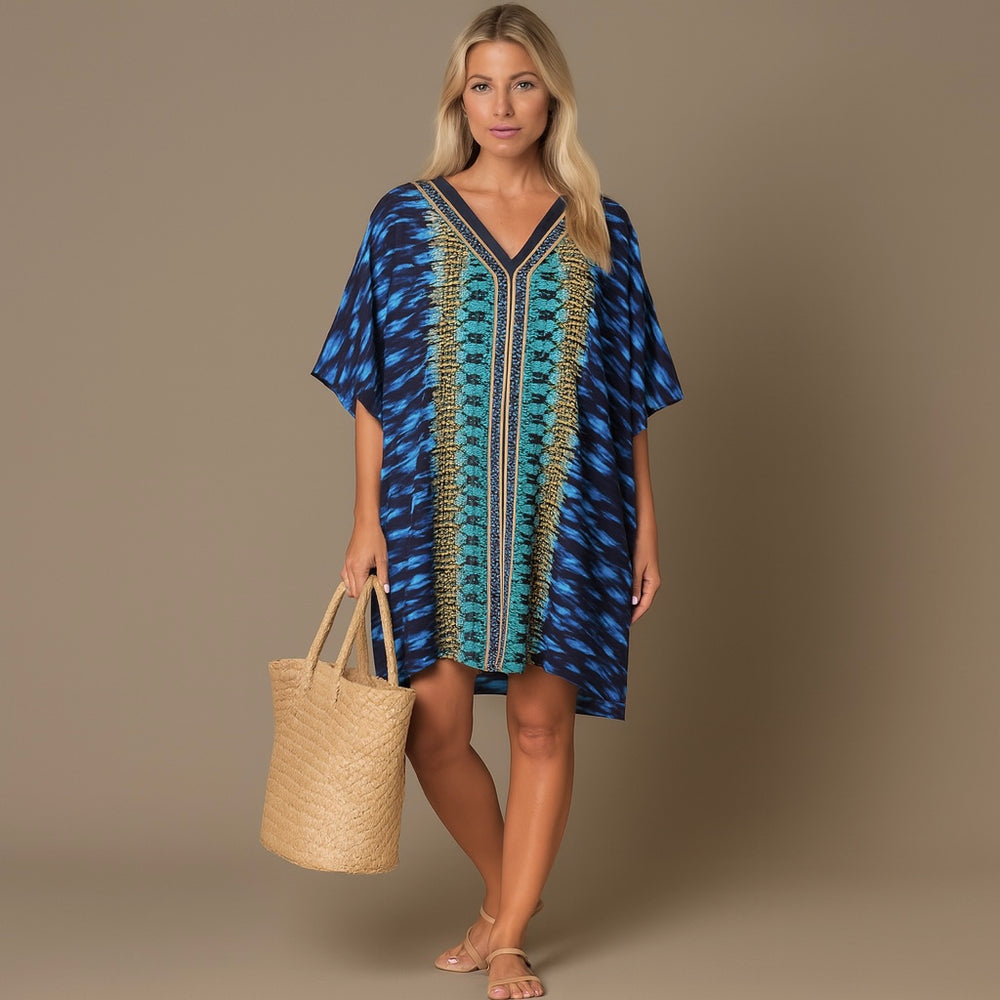 Maya Short Kaftan Top Tunic Sizes Available AU 14-30