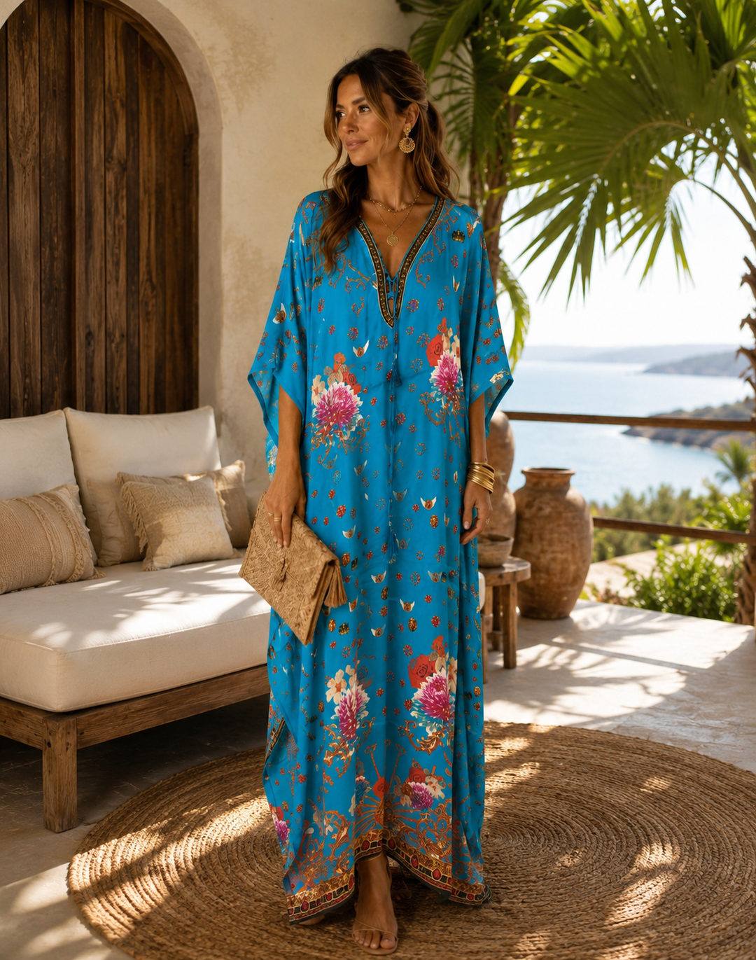 Luxe Cocobella Silk kaftan O/S AU 12-20