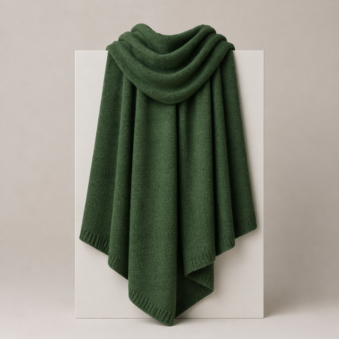 Julian knitted Cashmere Maya Travel wrap-Extra Large