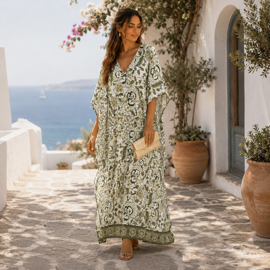 Maya Tropical Loose, Casual Kaftan - AU 12-22