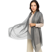 Silver Grey Julian Cashmere Shawl – Luxurious, Soft & Ultra-Light