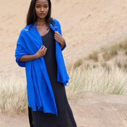 Julian Oversized handwoven pure cashmere scarf