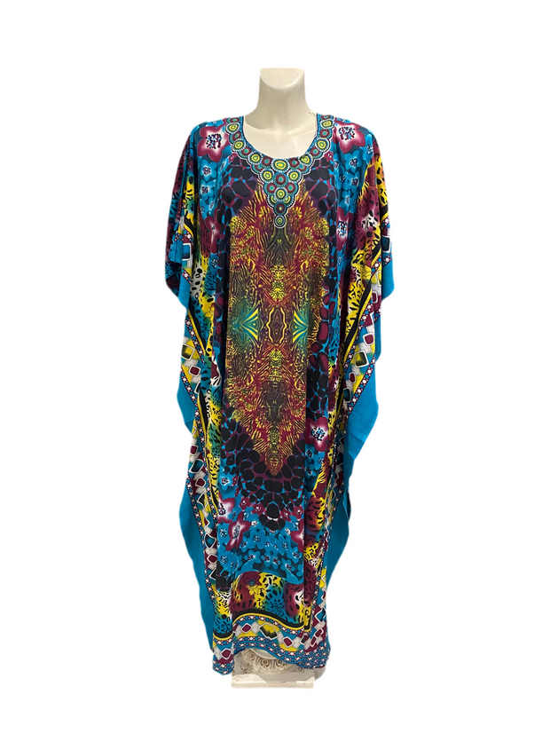 Blue Mia Kaftan Dress 10-22