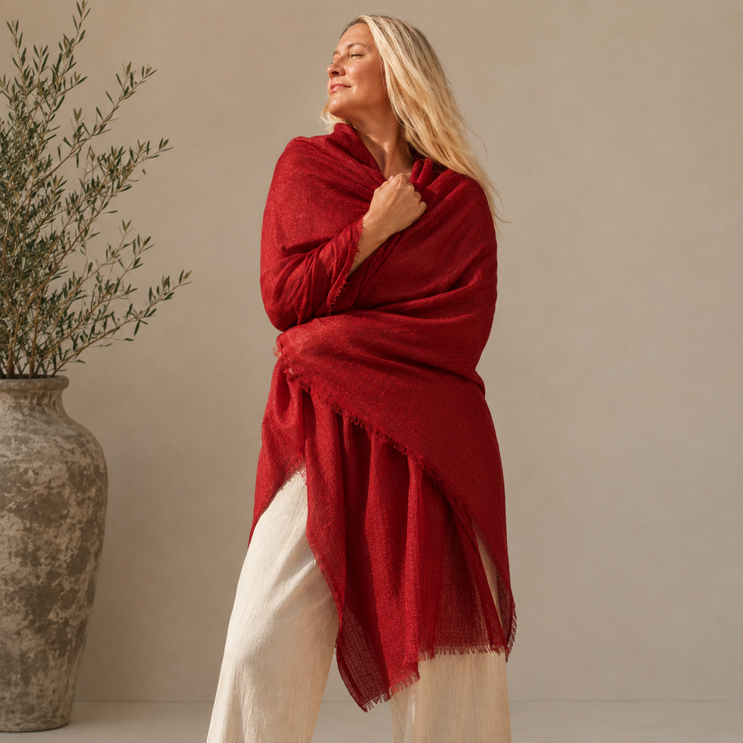 Imperial Julian handwoven pure Cashmere Travel Wrap-More Colours Available