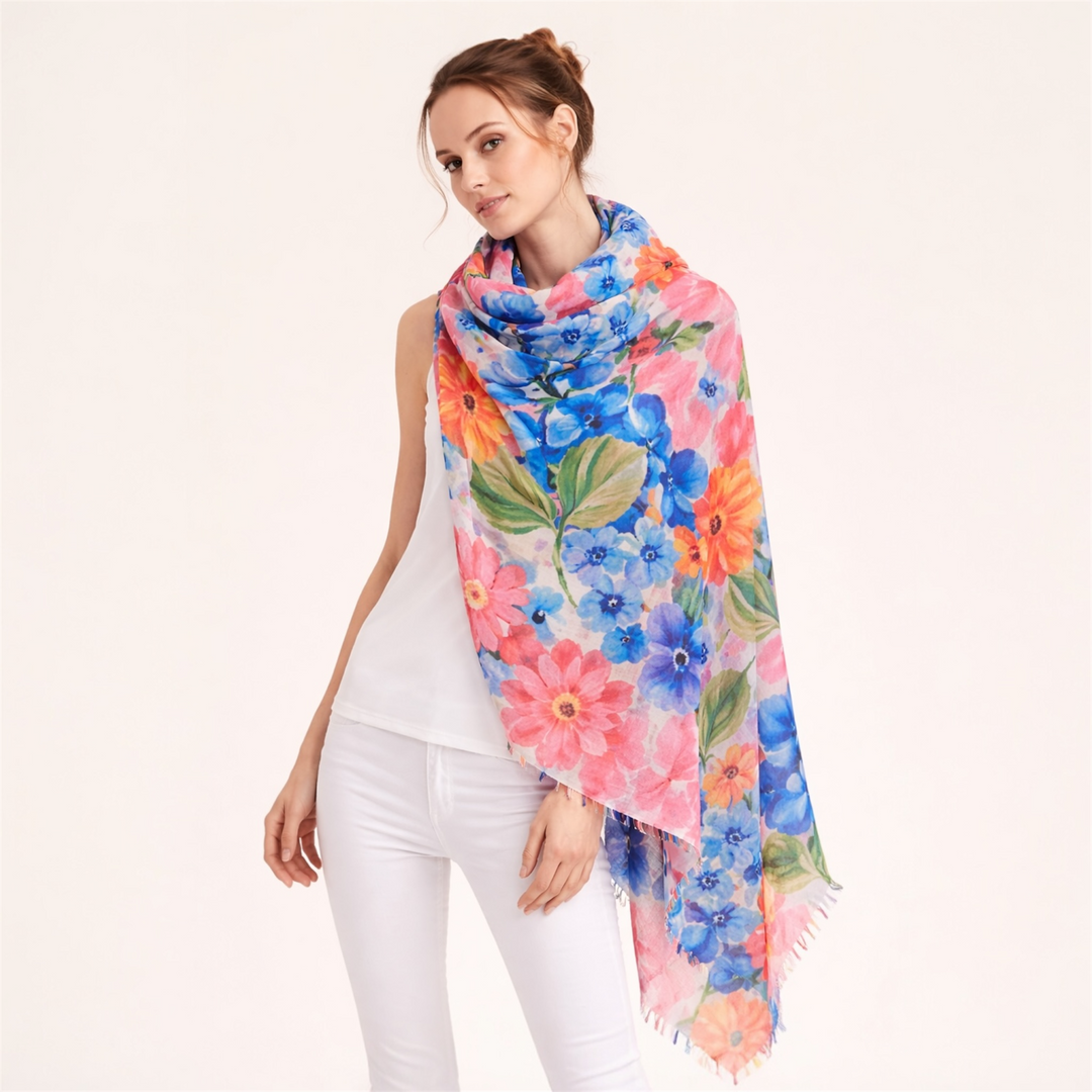 Wearable art 100% Cashmere Julian Scarf /Wrap-More Designs Available