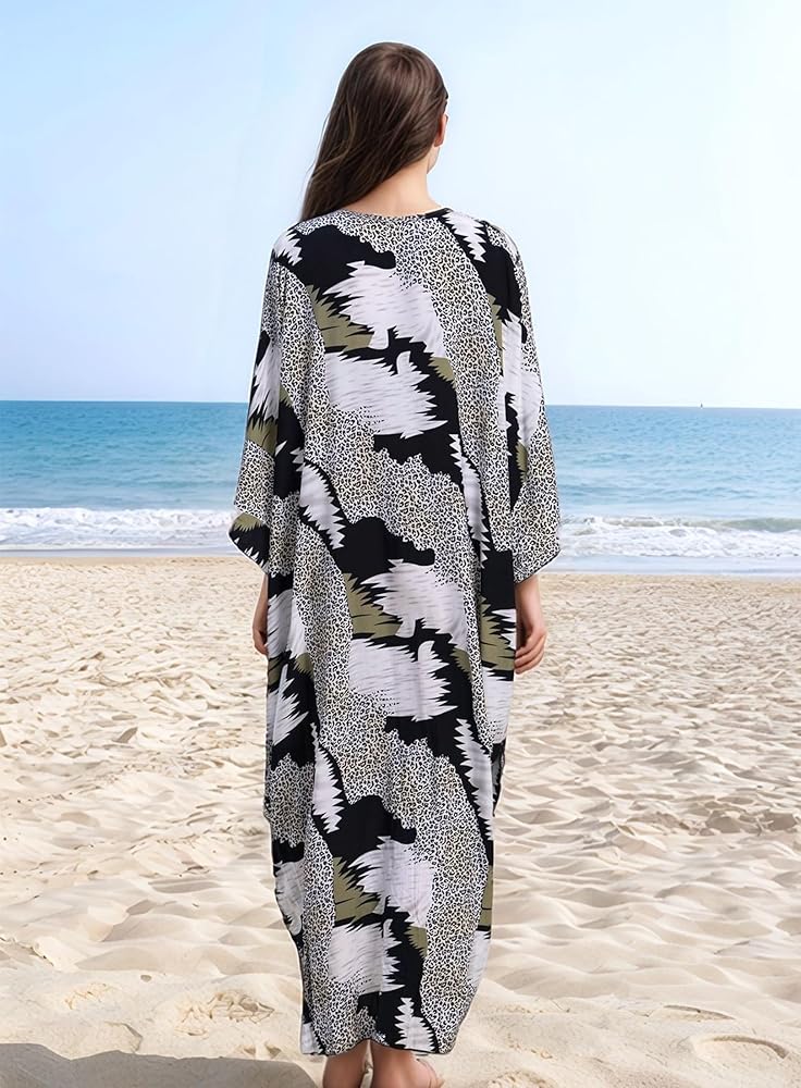 Maya Tropical Loose, Casual Kaftan -  AU 8-20
