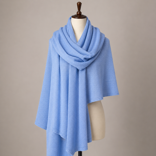 Julian knitted Cashmere Maya Travel wrap-Extra Large