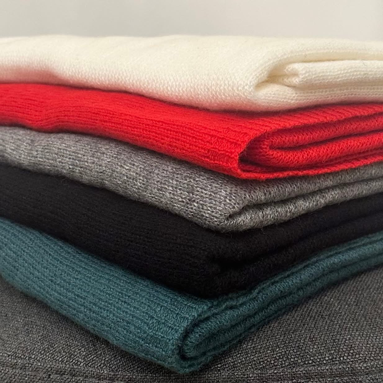 Julian knitted Pure cashmere scarf/ shawl/ Travel wrap-Colours available-Extra Large