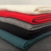 Julian knitted Pure cashmere scarf/ shawl/ Travel wrap-Colours available-Extra Large