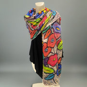 Floral Gloria 100% Cashmere Julian Scarf /Wrap