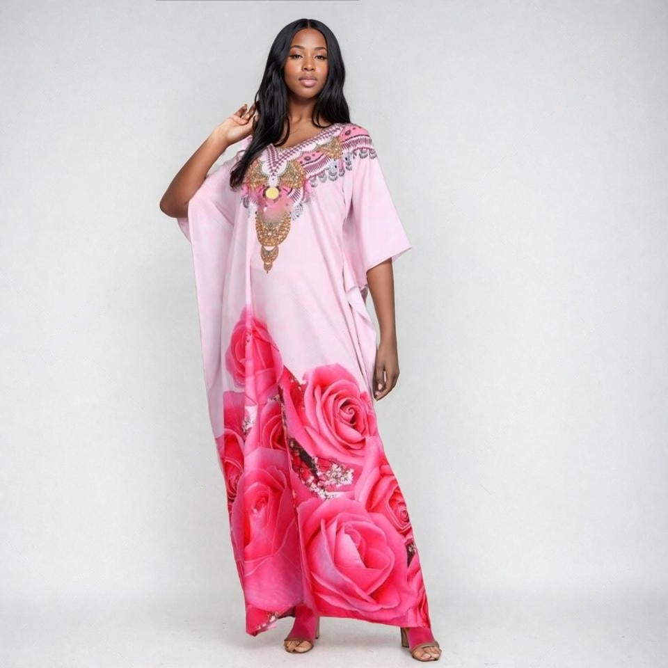 Mia  Embellished Kaftan Dress- More designs available