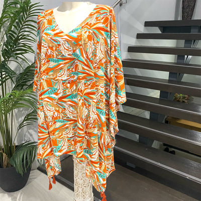 Maya Rust burst Tunic/ Top OFSA AU 12-24