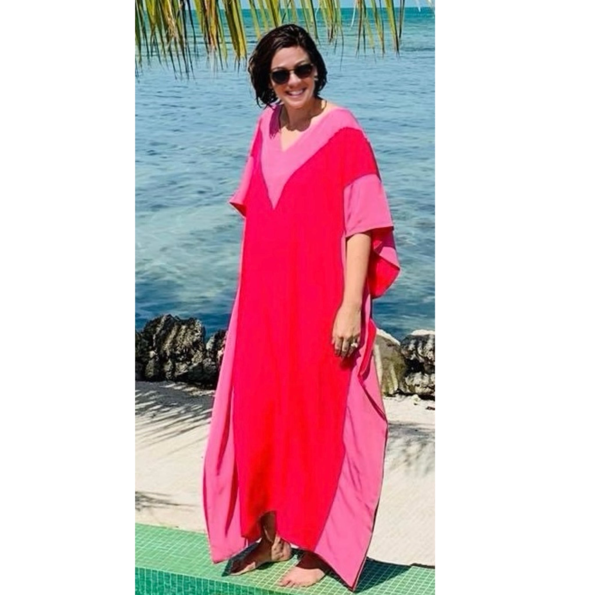 Premium Cotton rayon Maya Kaftan Dress One Size Fits All 12-22