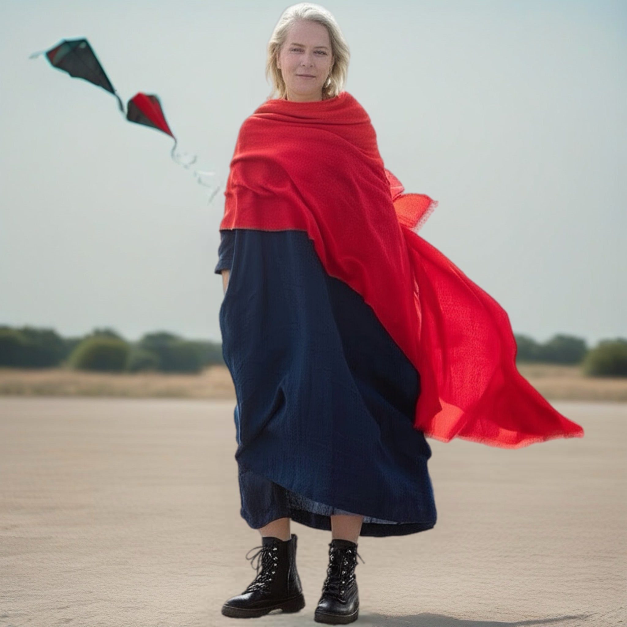 Julian 100% Ultra fine Pashmina cashmere Maya oversized scarf/ wrap/ shawl-More colours available