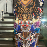 Malaga Dynasty Maya Art Silk Embellished Kaftan.Sizes Available AU 12-32
