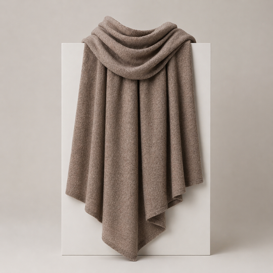 Julian knitted Cashmere Maya Travel wrap-Extra Large