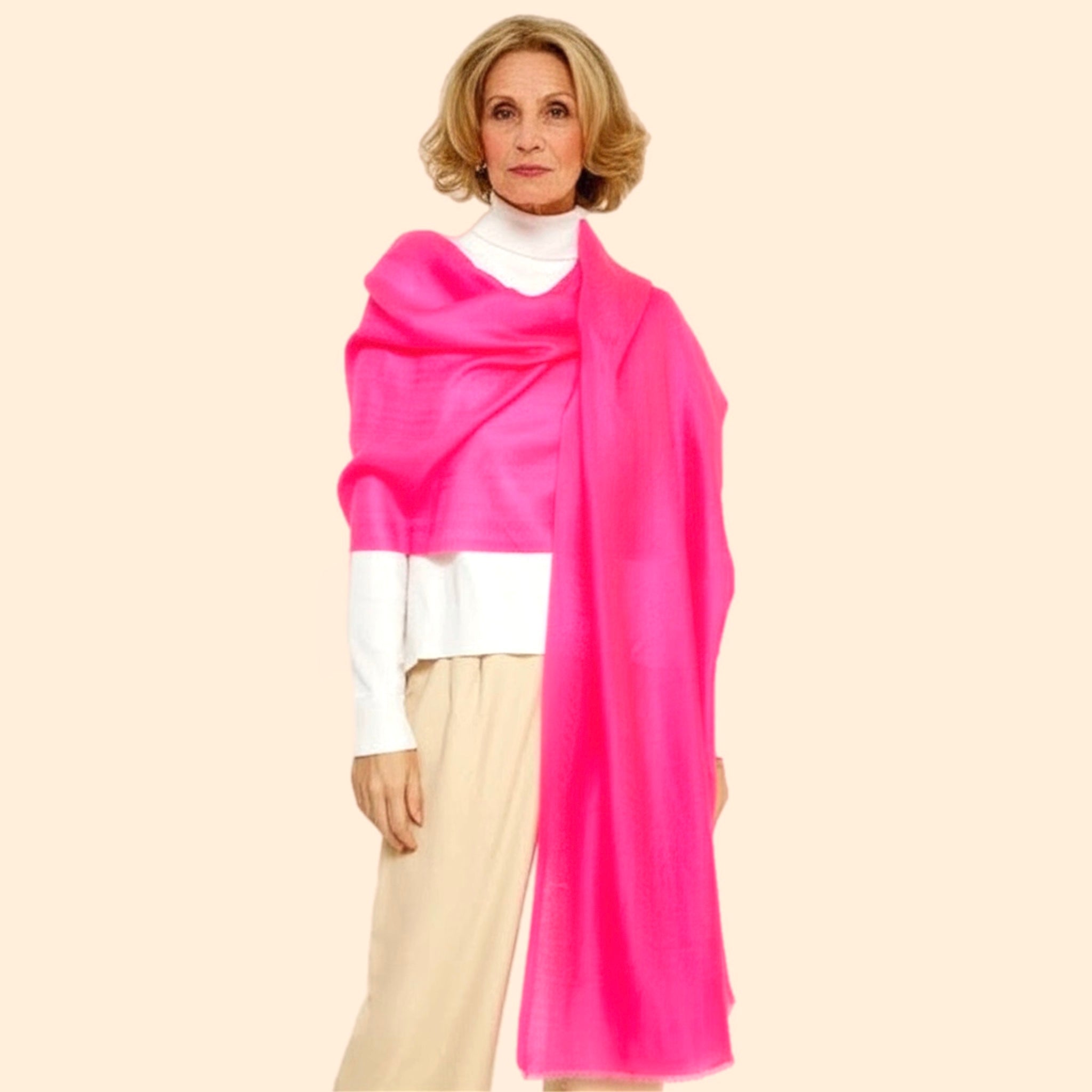 Julian 100% Ultra fine Pashmina cashmere Maya oversized scarf/ wrap/ shawl-More colours available
