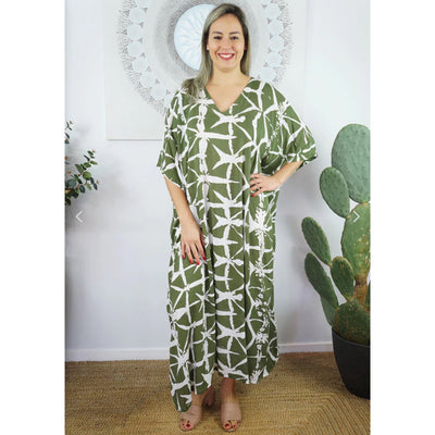 Classic Olive Green Maya Kaftan