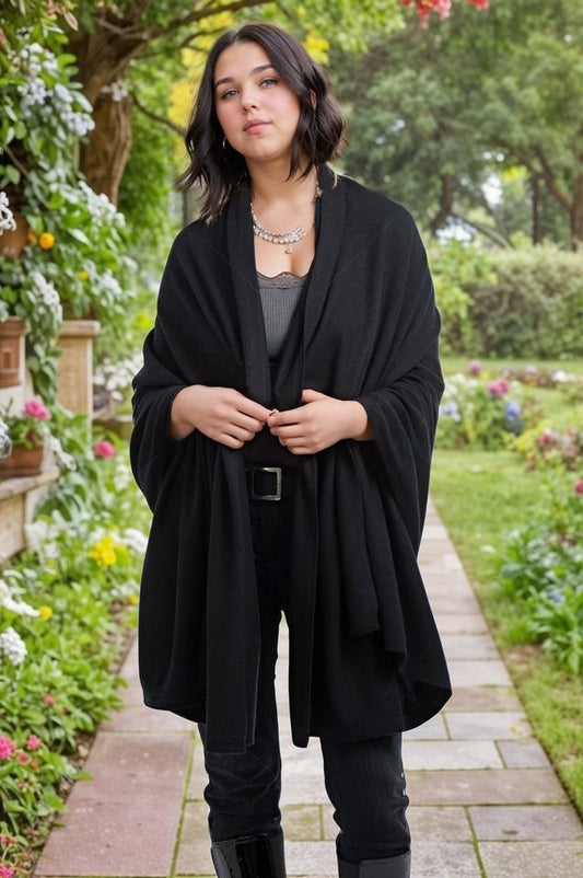 Julian knitted Pure cashmere scarf/ shawl/ Travel wrap-Colours available-Extra Large