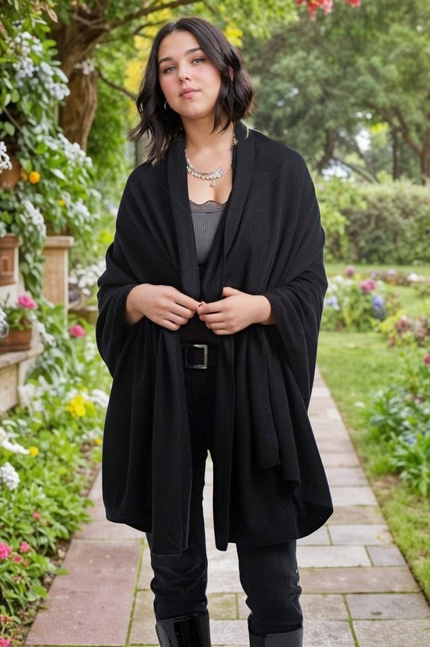Julian knitted Pure cashmere scarf/ shawl/ Travel wrap-Colours available-Extra Large