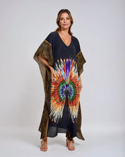 Maya Black rayon Resort wear Kaftan Sizes Available AU 12-24