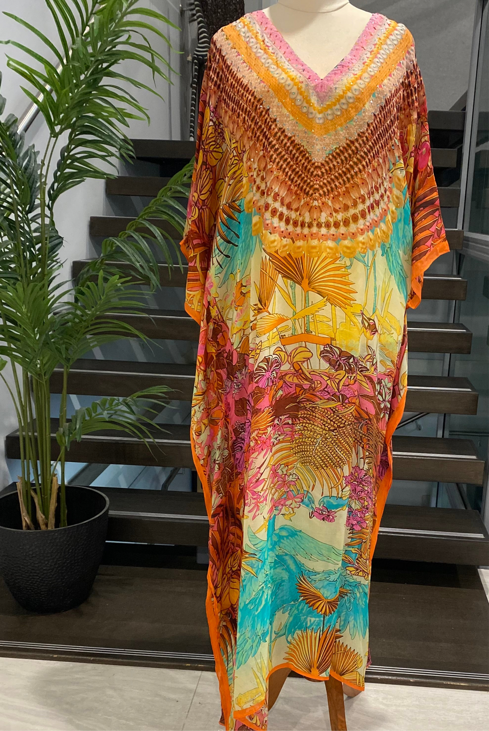 Coco Bella Viscose Silk kaftan 14-20