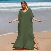 Cruising MAYA Cotton Kaftan Maxi Dress AU 12-26