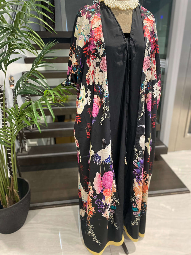 black kaftan jacket