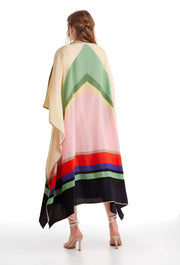 Pink Crepe Party Wear Kaftan Dress AU 10-18