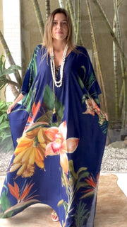 Coco Bella Milano’s Navy Blue kaftan 12-20