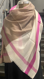 Geometric Ultra Fine 100% Cashmere Julian Scarf
