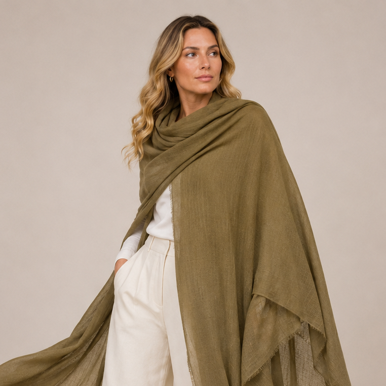 Julian 100% Ultra fine cashmere Maya oversized scarf/ wrap/ shawl-More colours available