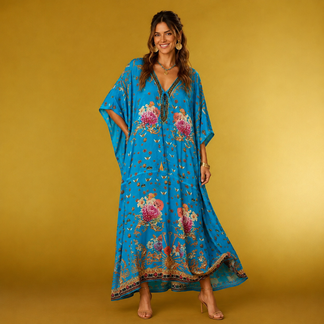 Luxe Cocobella Silk kaftan O/S AU 12-20