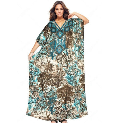 Blue Maya Kaftan Dress 10-22