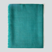 Teal Handwoven Cashmere Julian Wrap - Luxurious Elegance