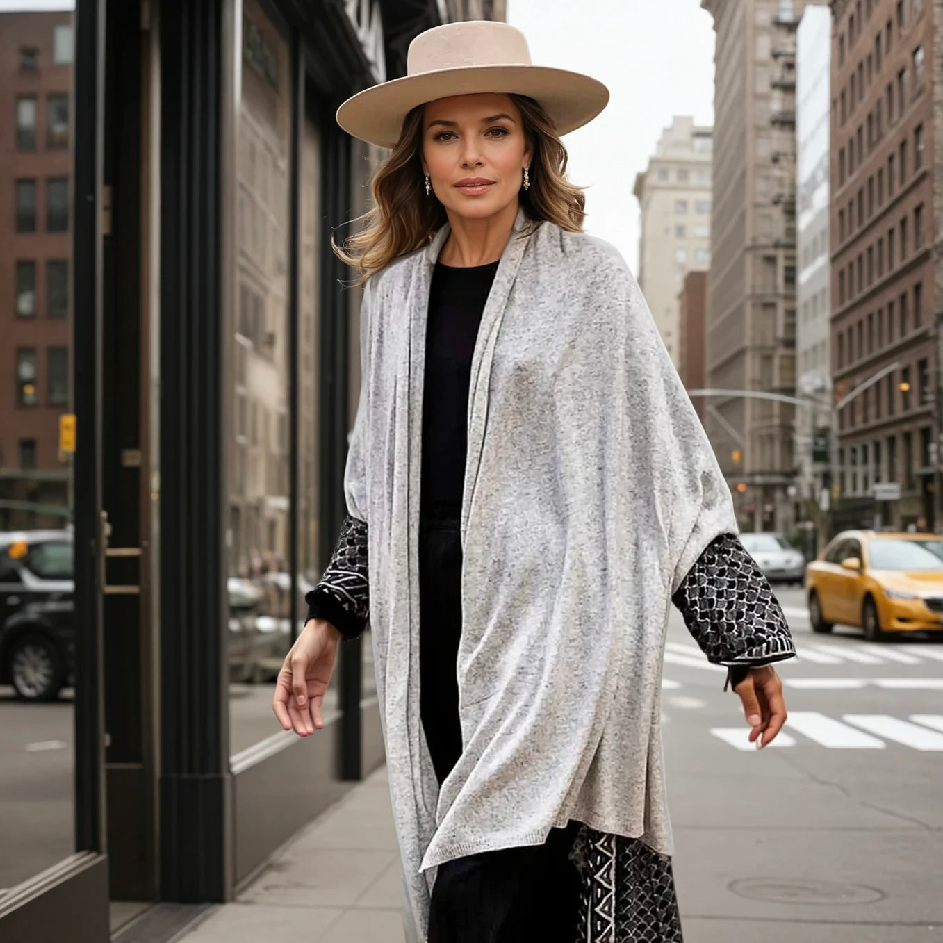 Julian knitted Pure Cashmere Maya scarf/ shawl/ Travel wrap-Colours available-Extra Large