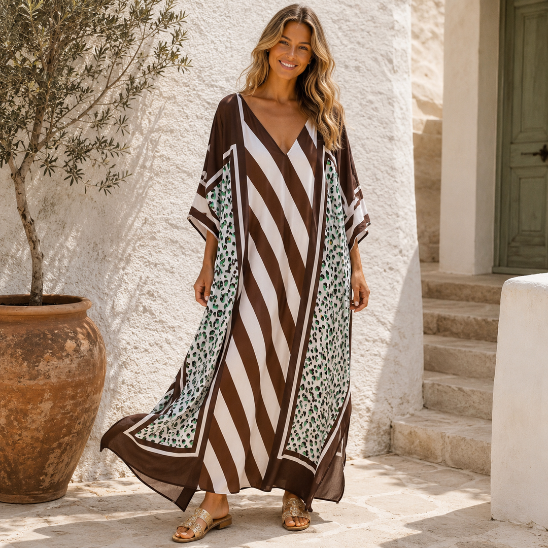 Maya Biasa Cotton Kaftan Dress - Sizes Available AU 12-30