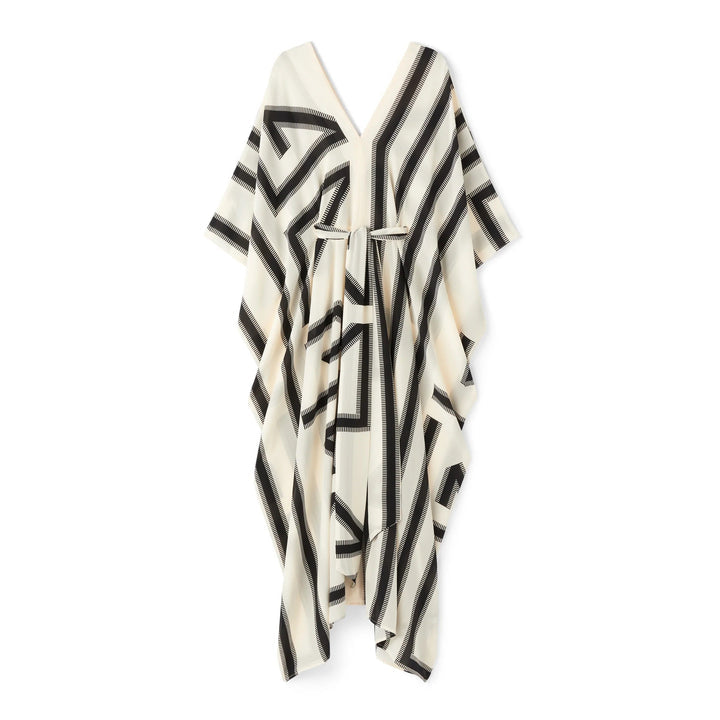 Maya Abstract Monochrome Flowy Kaftan